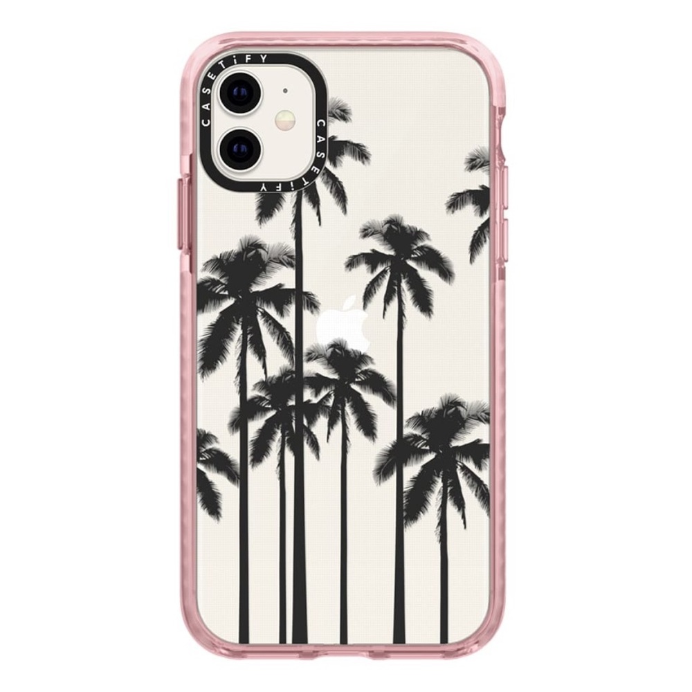 Black Summer Palm Tree iPhone 11 Case 🌴